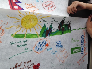 Messages from Ipswich for children in Nepal
