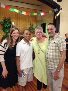 Zillie and Umesh Bhuju with Sheila and Joel Grossman